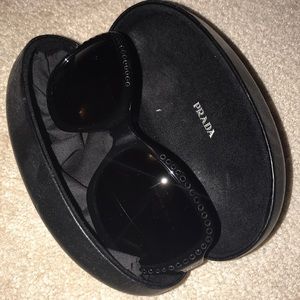 Authentic Prada Rhine Stone Sunglasses